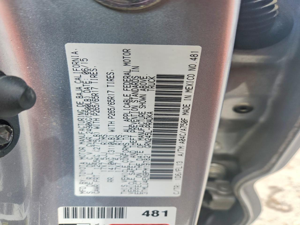 2015 Toyota Tacoma V6