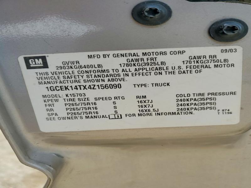 2004 Chevrolet Silverado K1500