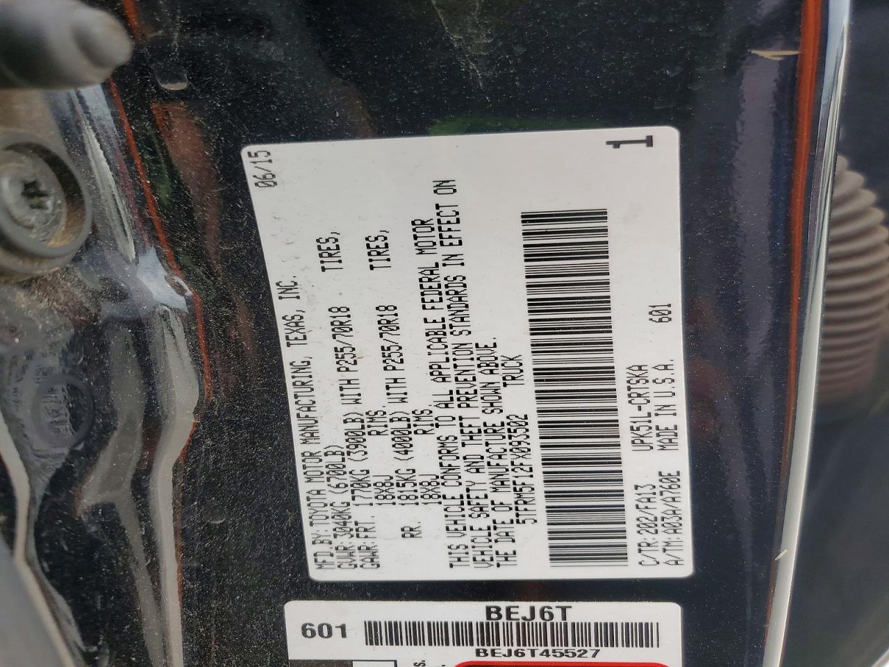 2015 Toyota Tundra SR