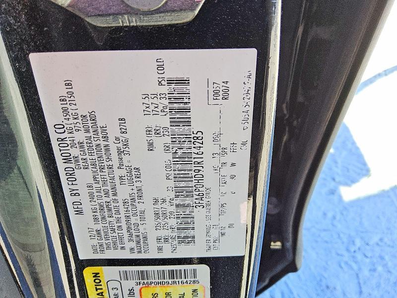 2018 Ford Fusion se