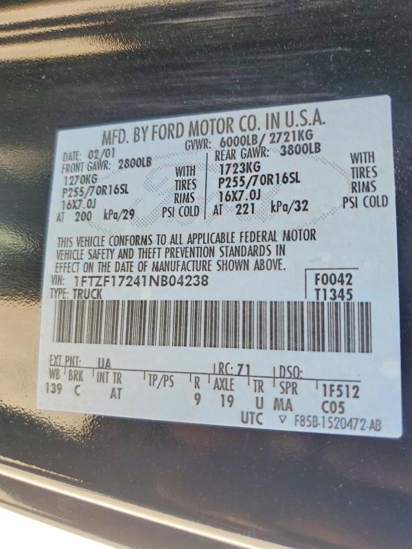 2001 Ford F150