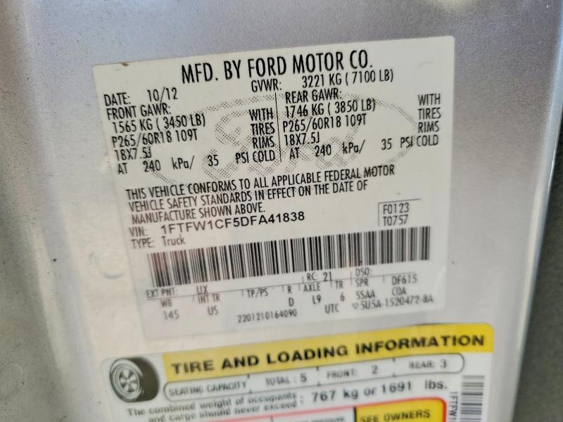2013 Ford F150 Supercrew