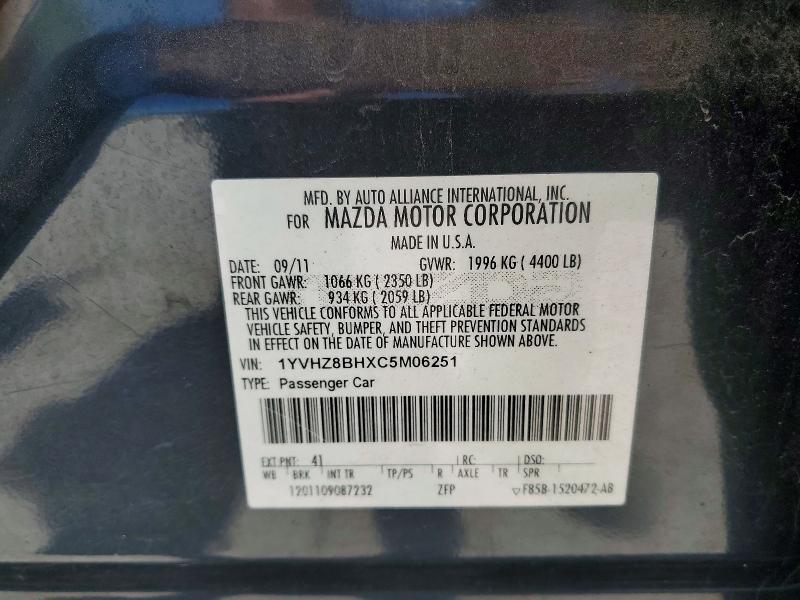 2012 Mazda 6 I