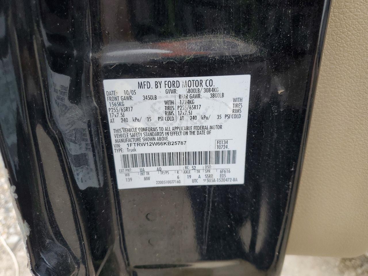 2006 Ford F150 Supercrew