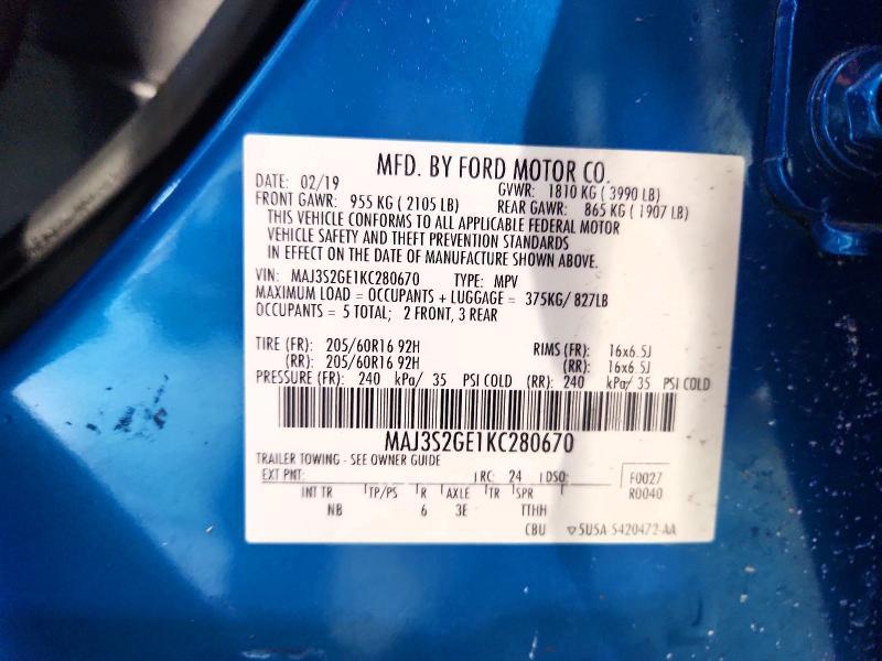 2019 Ford Ecosport se