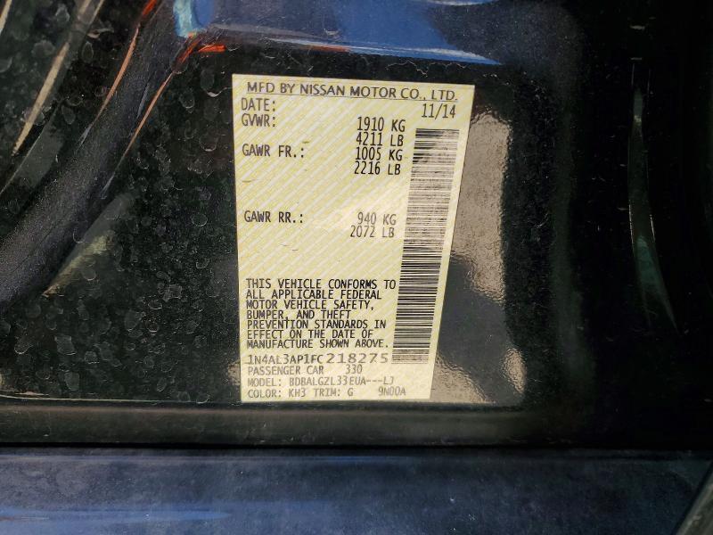 2015 Nissan Altima 2.5 s
