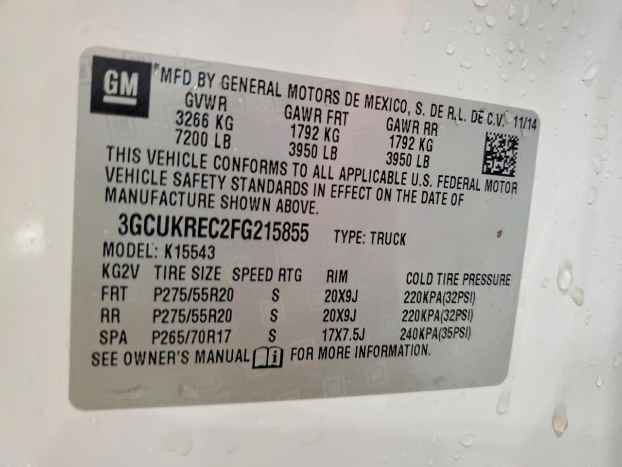 2015 Chevrolet Silverado K1500 LT