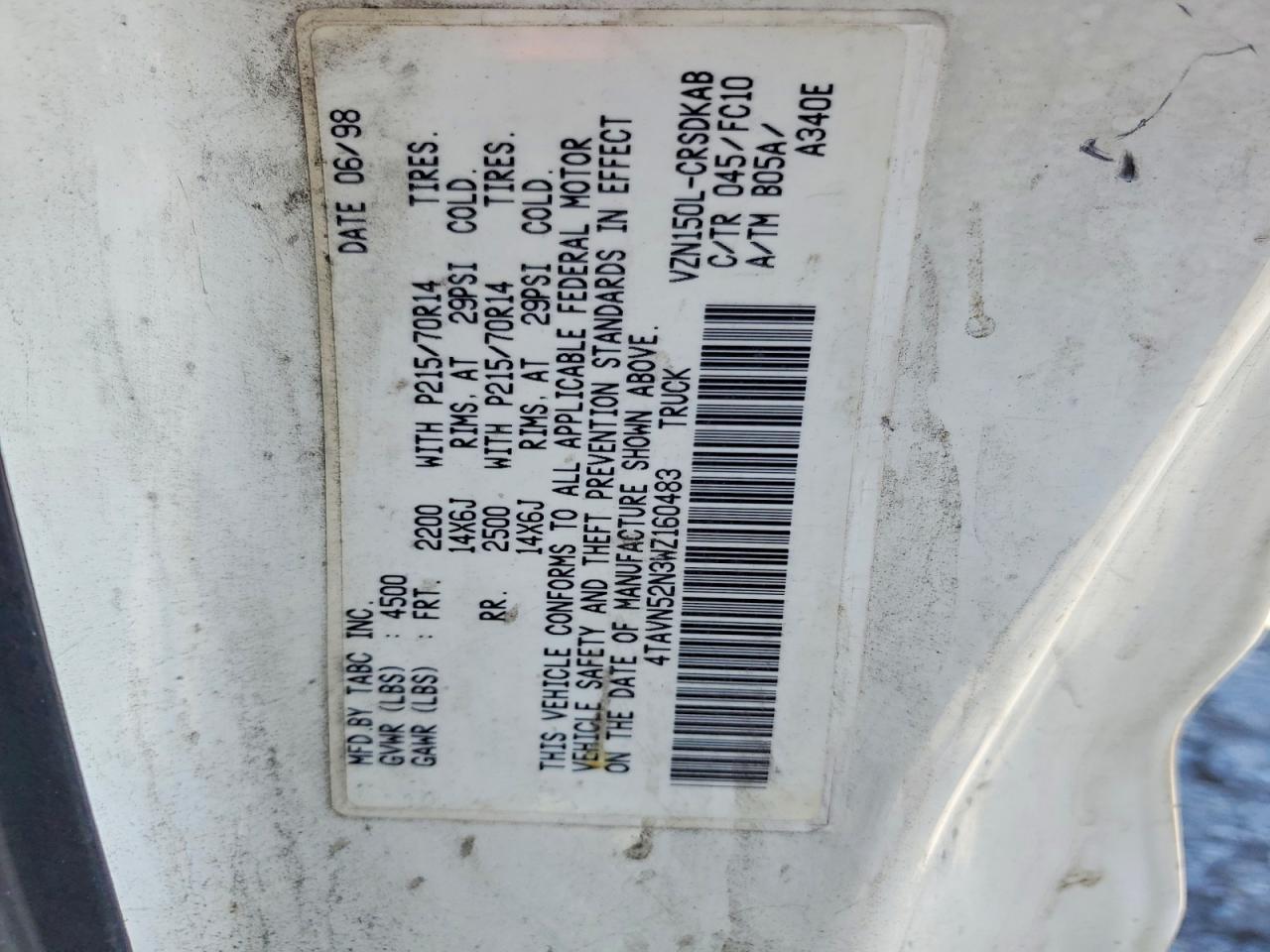 1998 Toyota Tacoma Xtracab