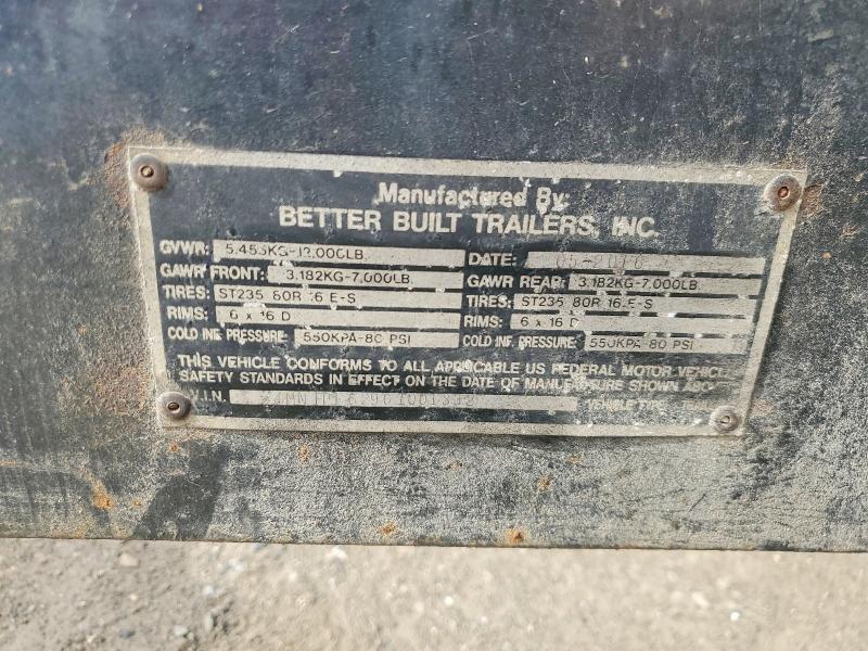 2016 Better Built Equipment Trailer