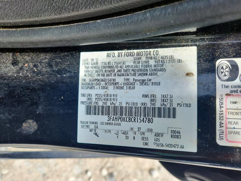 2012 Ford Fusion Sport