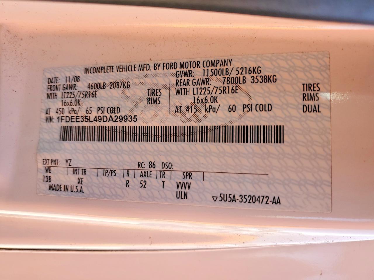 2009 Ford E350 Shuttle Bus