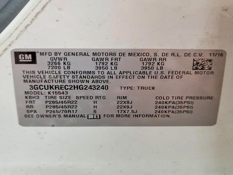 2017 Chevrolet Silverado K1500 LT