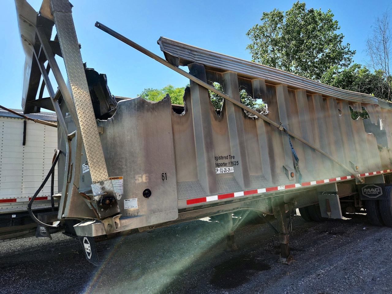 2012 MAC END Dump Trailer