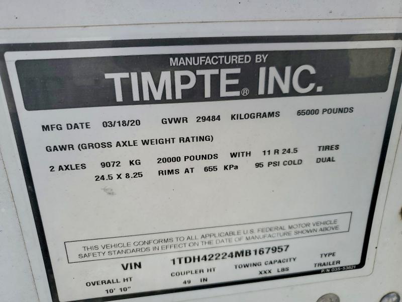 2021 Timpte Grain Trailer