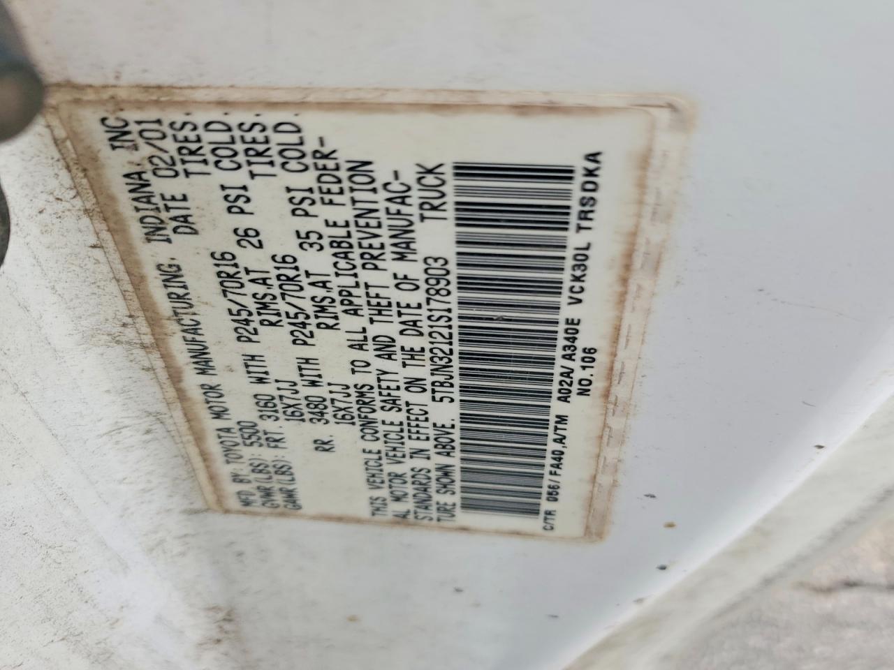 2001 Toyota Tundra Base