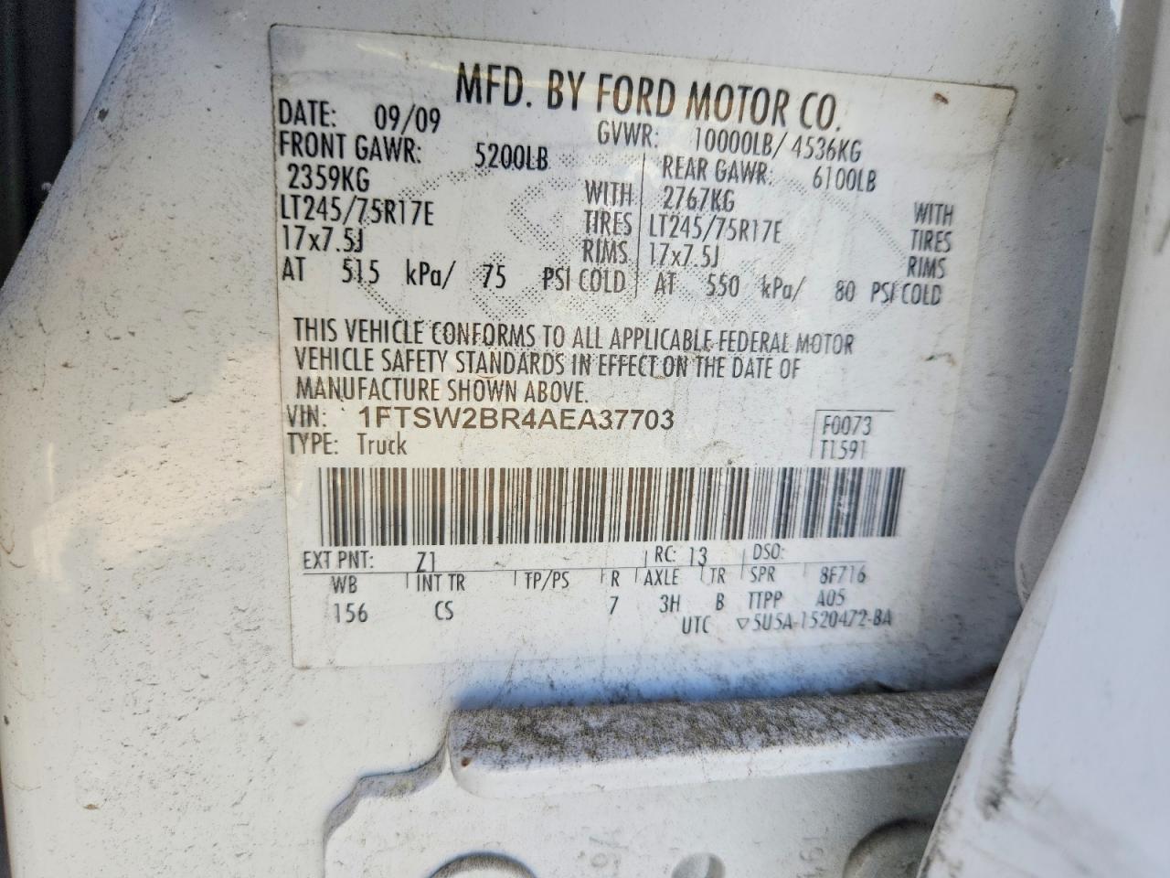 2010 Ford F250 Super Duty
