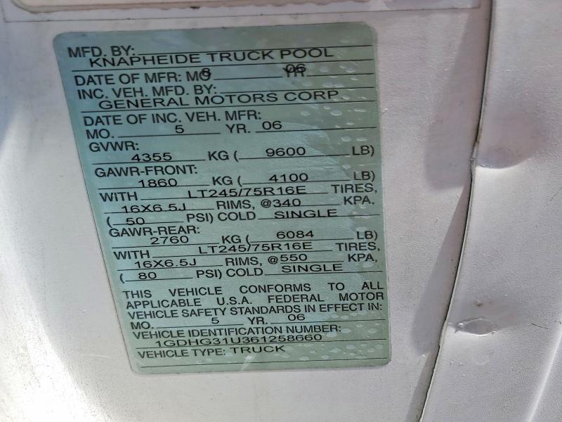2006 GMC Savana Cutaway G3500