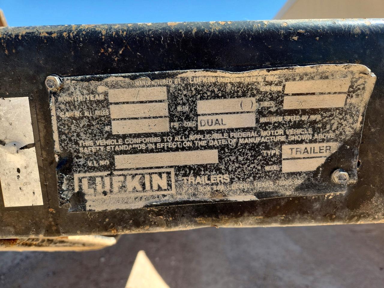 1992 Lufkin Flatbed Trailer