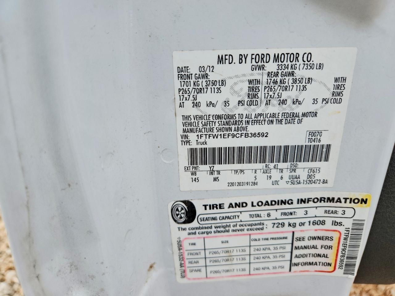2012 Ford F-150 Supercrew