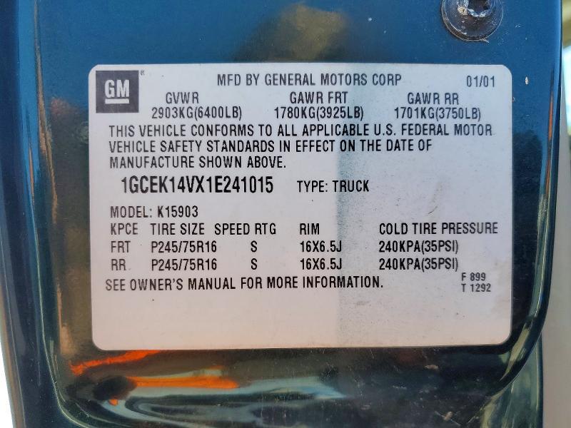 2001 Chevrolet Silverado K1500