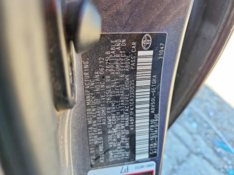 2012 Toyota Camry xle