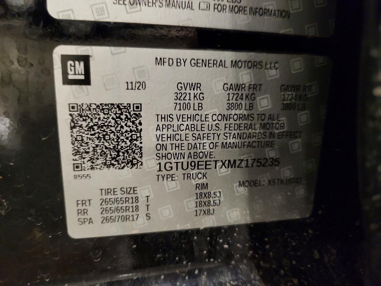 2021 GMC Sierra K1500 AT4