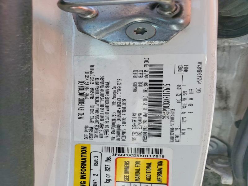 2019 Ford Fusion sel