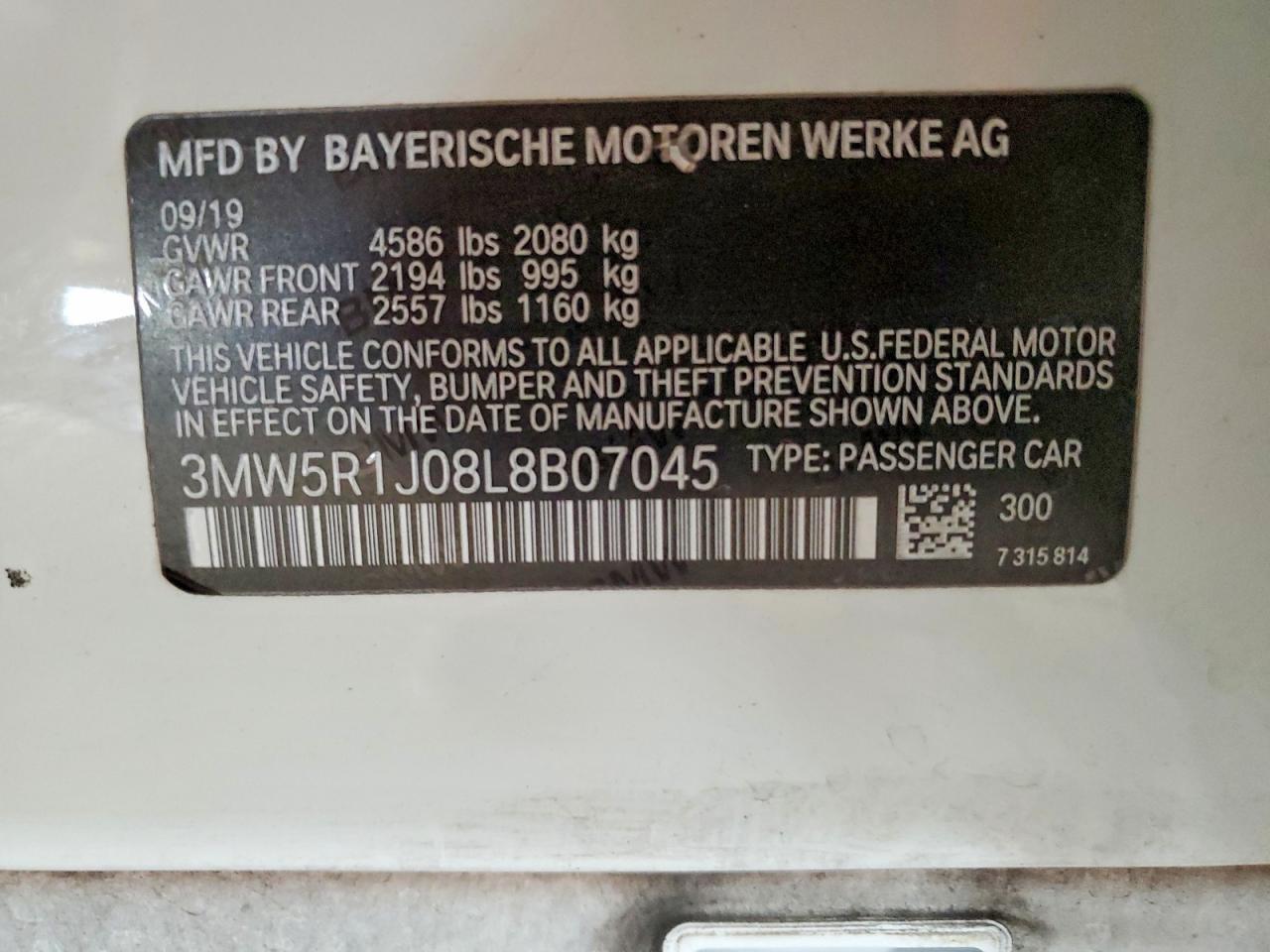 2020 BMW 330i
