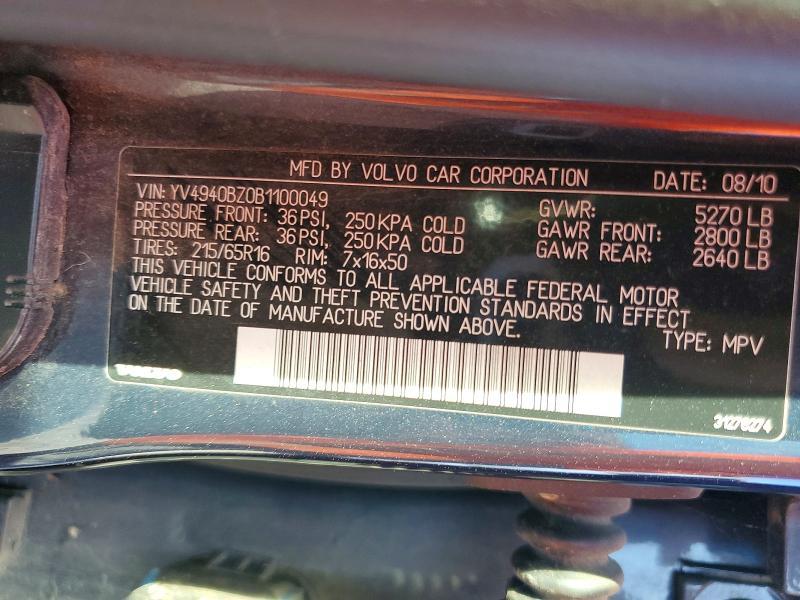 2011 Volv Xc70 3.2