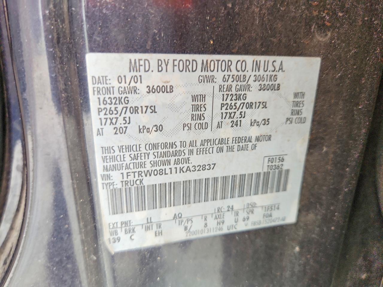 2001 Ford F150 Supercrew