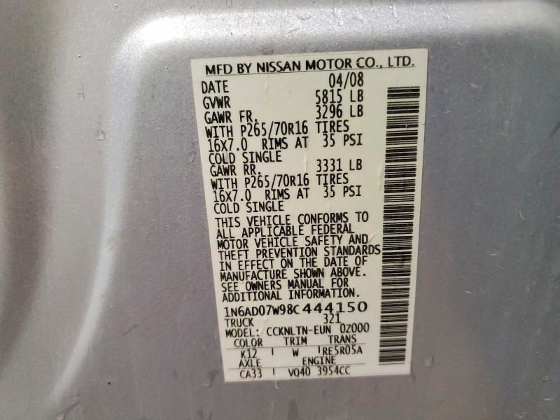 2008 Nissan Frontier SE V6