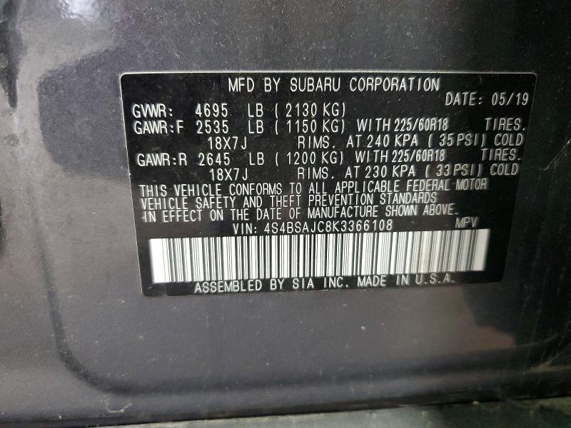 2019 Subaru Outback 2.5i Limited