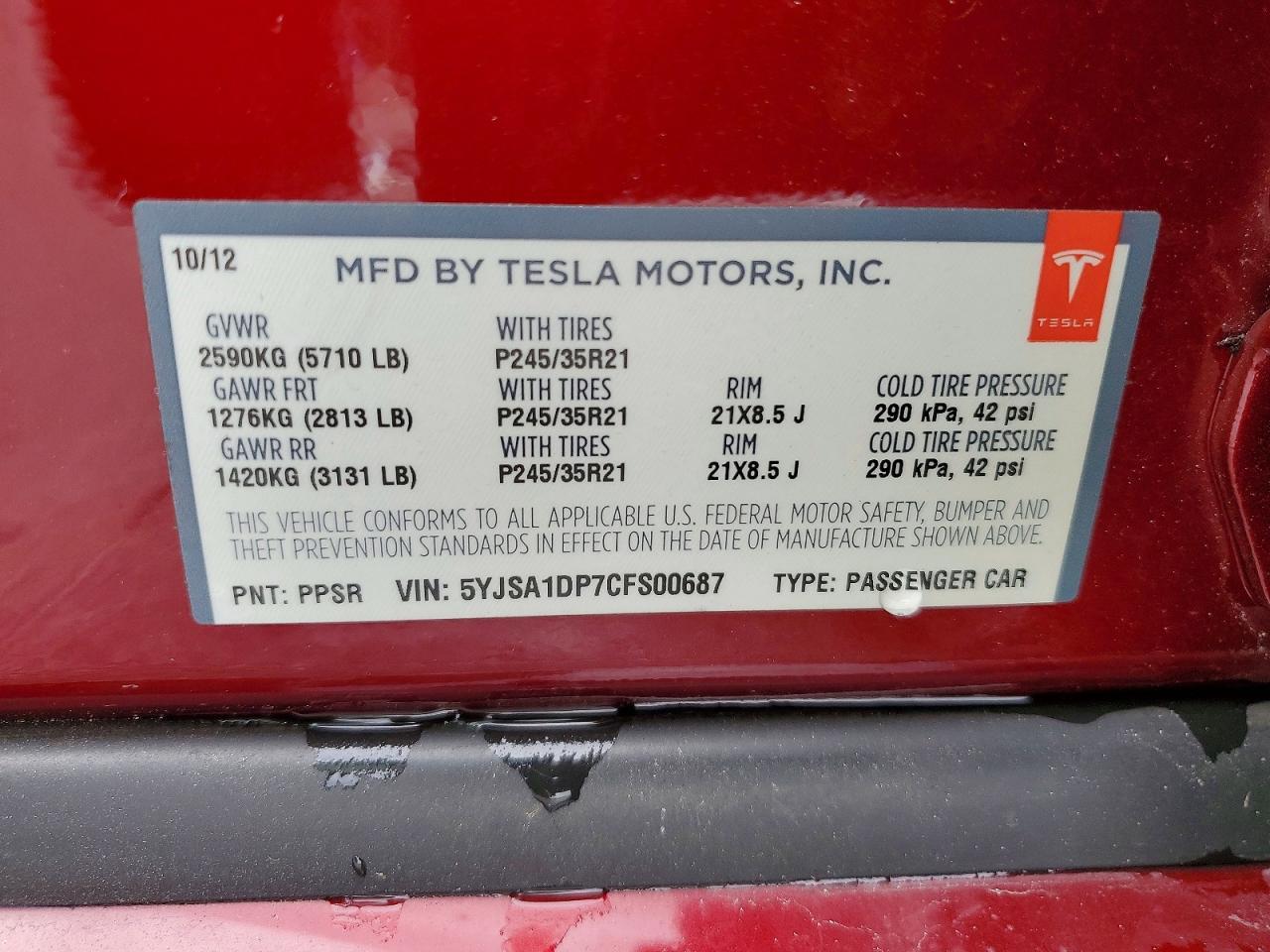 2012 Tesla Model s