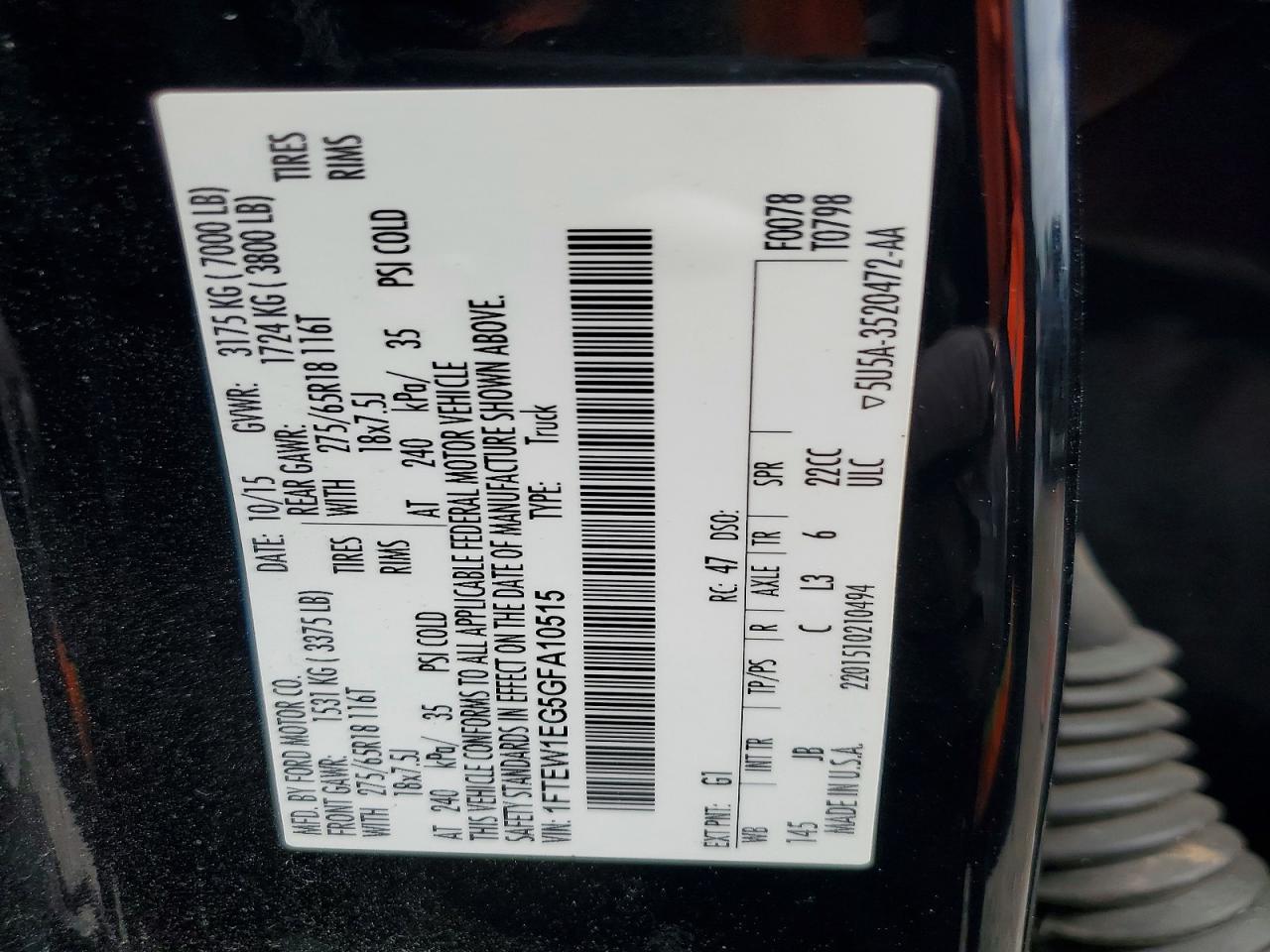 2016 Ford F150 Supercrew