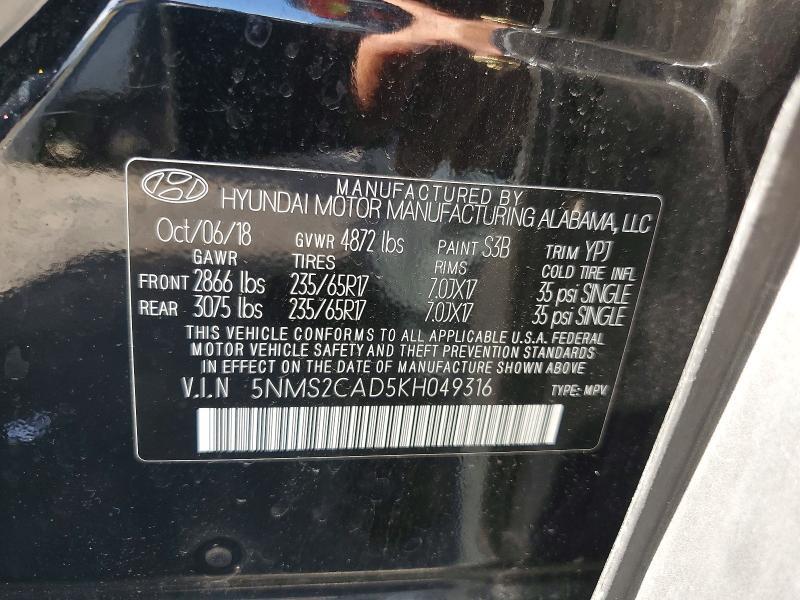 2019 Hyundai Santa fe se