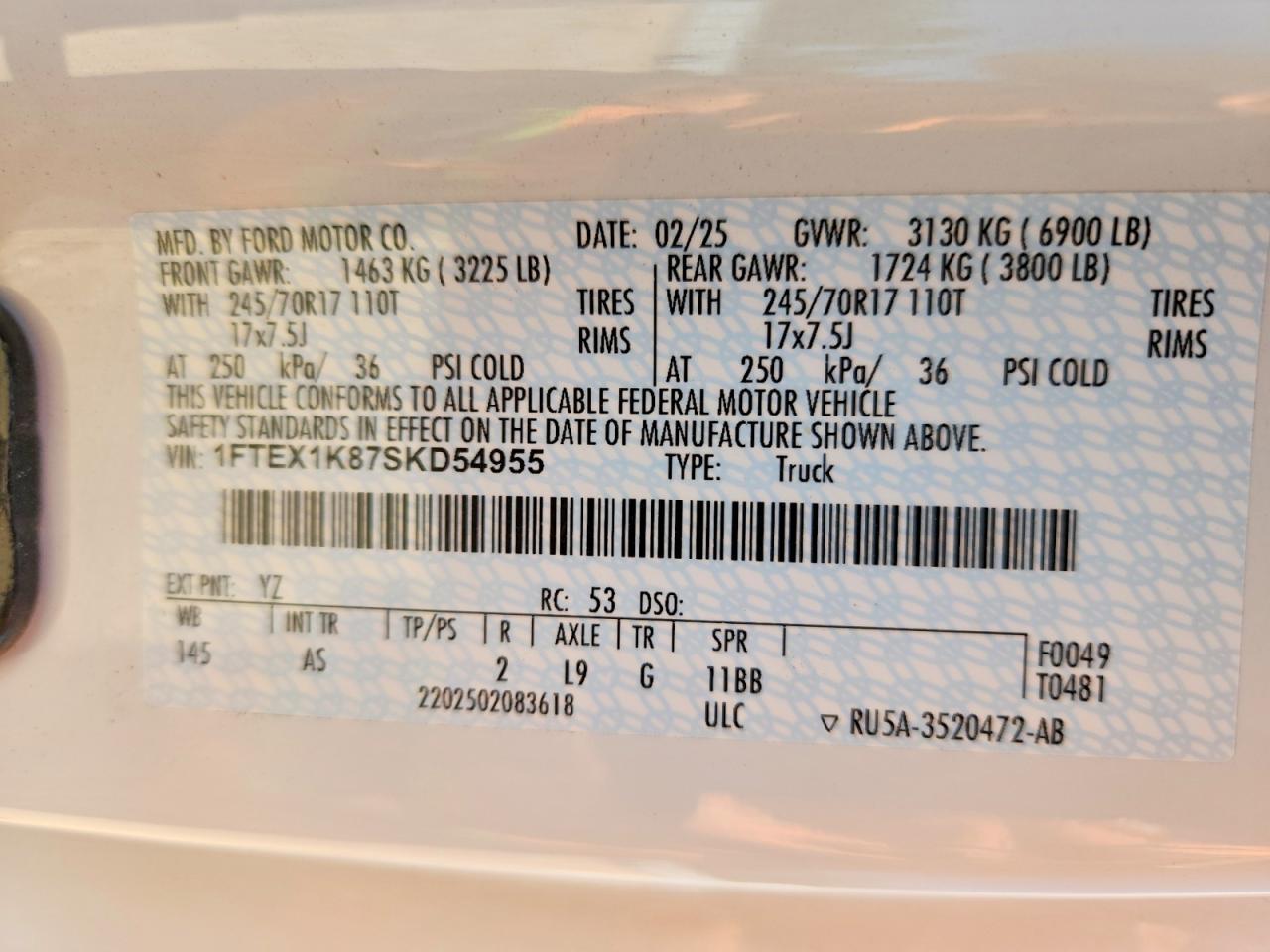2025 Ford F150 XL