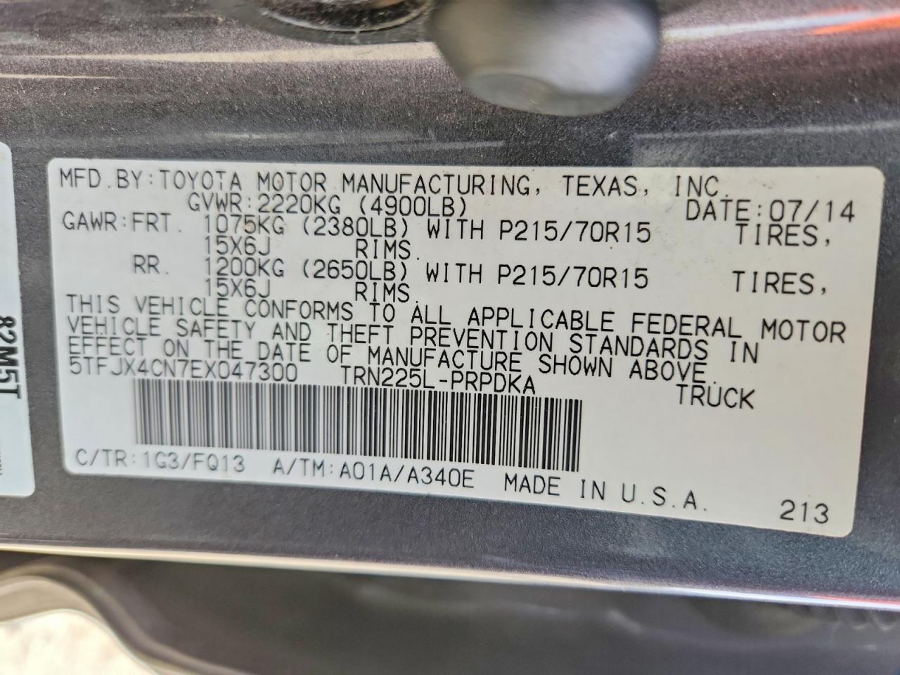 2014 Toyota Tacoma Double Cab
