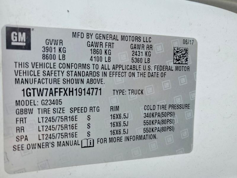 2017 GMC Savana G2500
