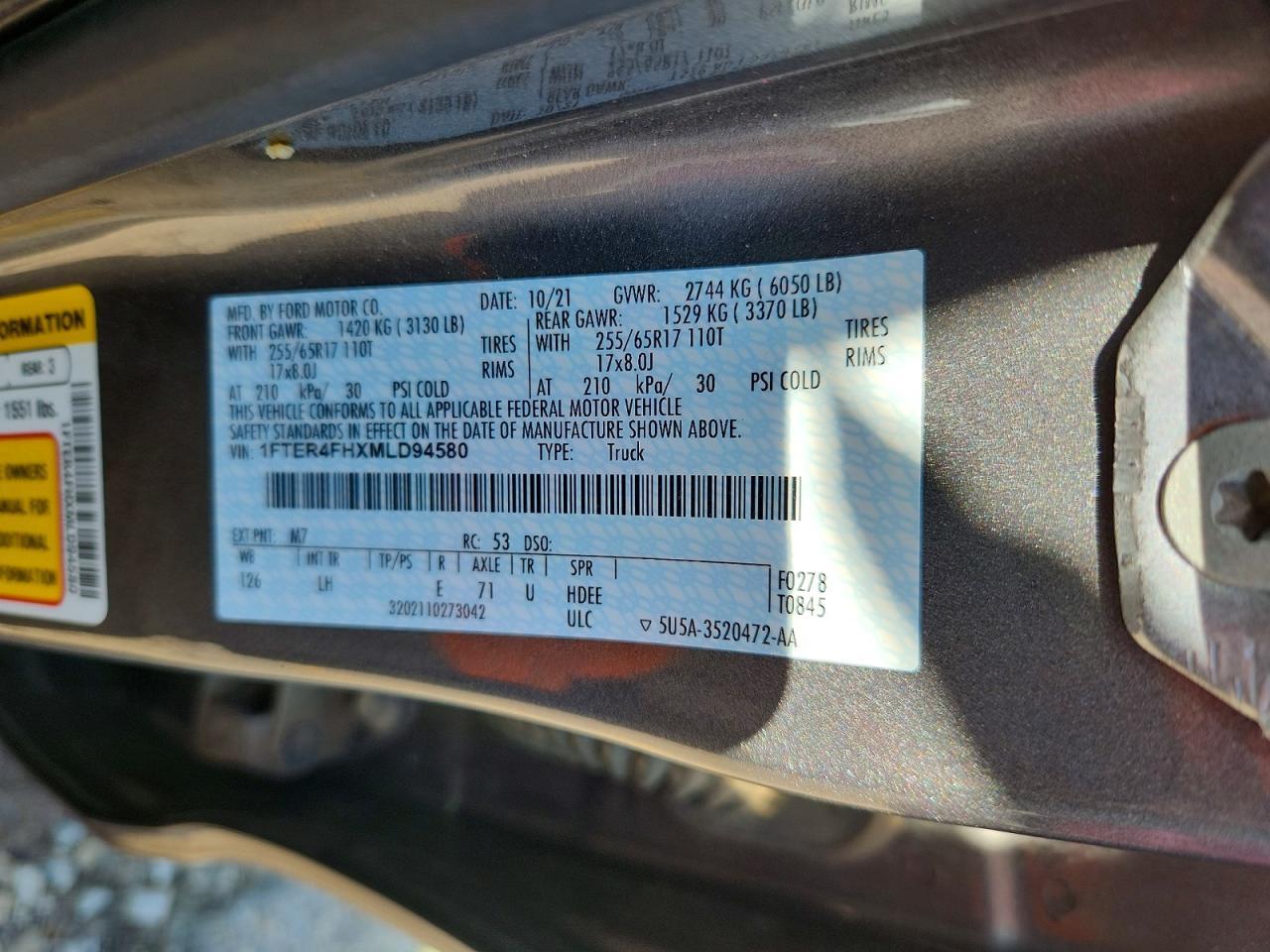 2021 Ford Ranger XL