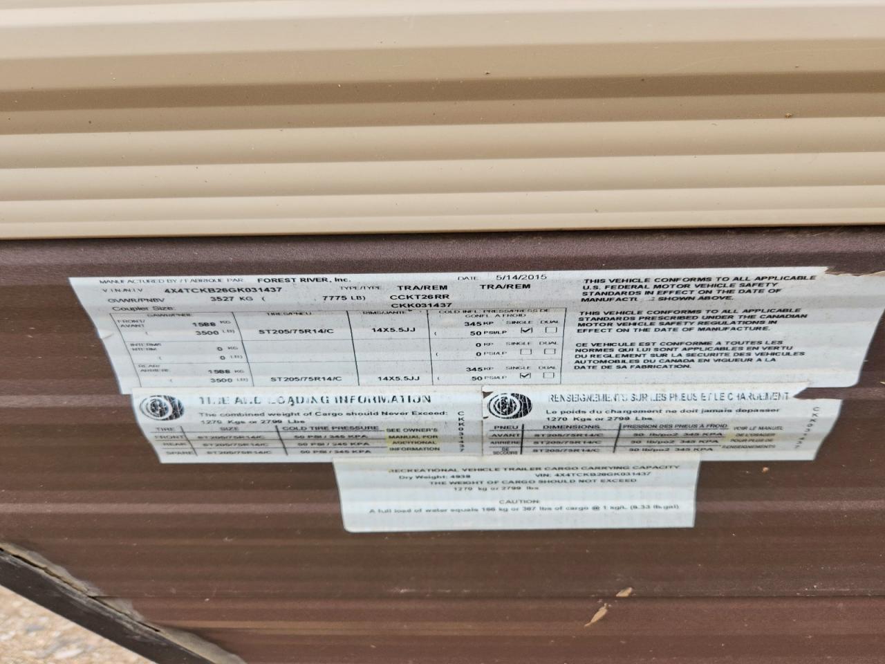 2016 Cherokee By Forest R 2016 Forest River Grey Wolf Camper