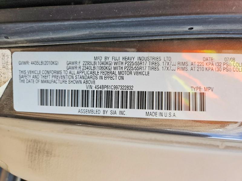 2009 Subaru Outback 2.5i