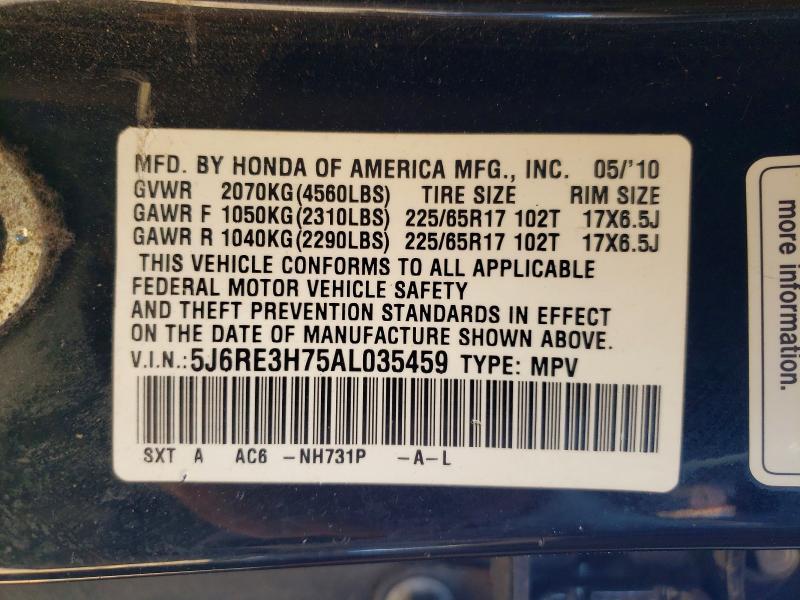 2010 Honda Cr-v exl