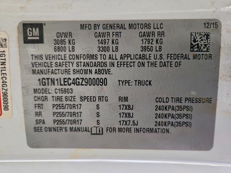 2016 GMC Sierra C1500