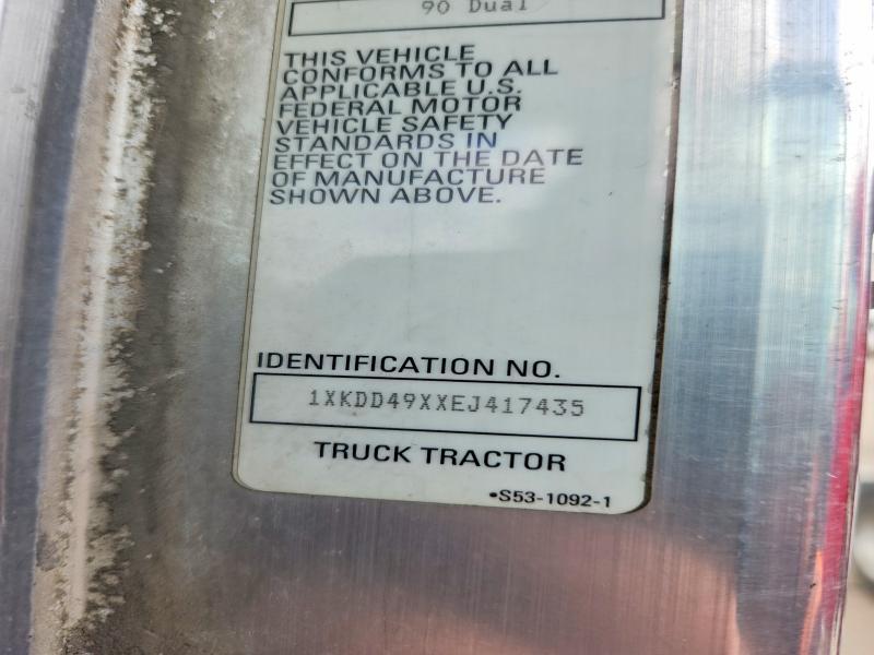 2014 Kenworth T800 Semi Truck
