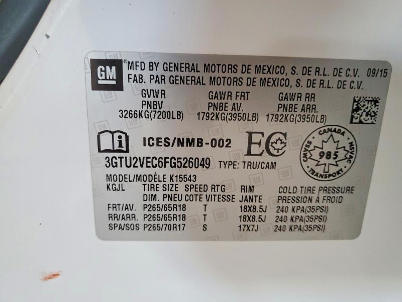 2015 GMC Sierra K1500 SLT