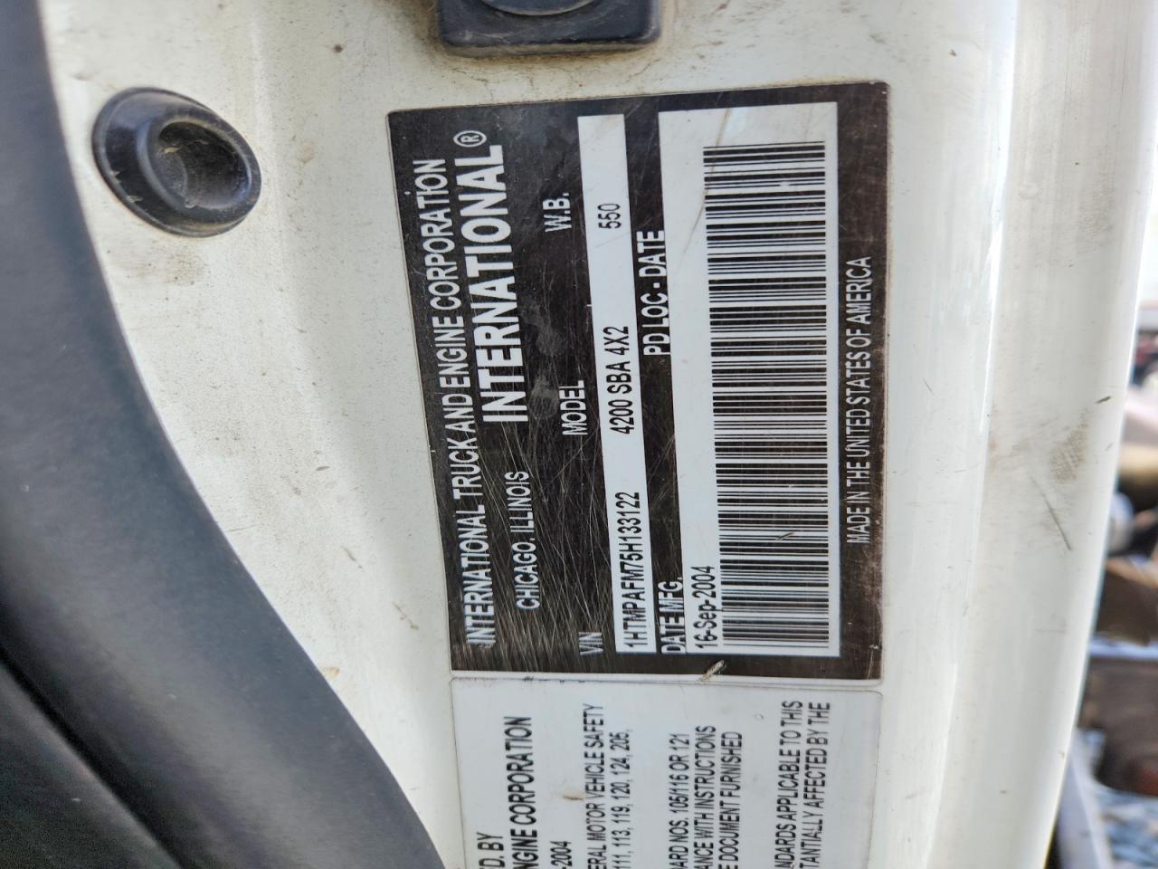 2005 International 4000 4200-Truck Cab AND Chassis