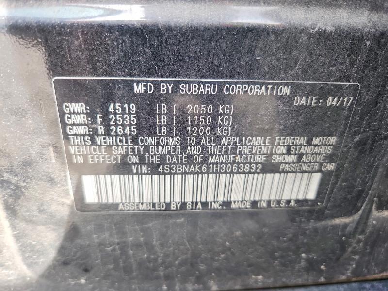 2017 Subaru Legacy 2.5i Limited