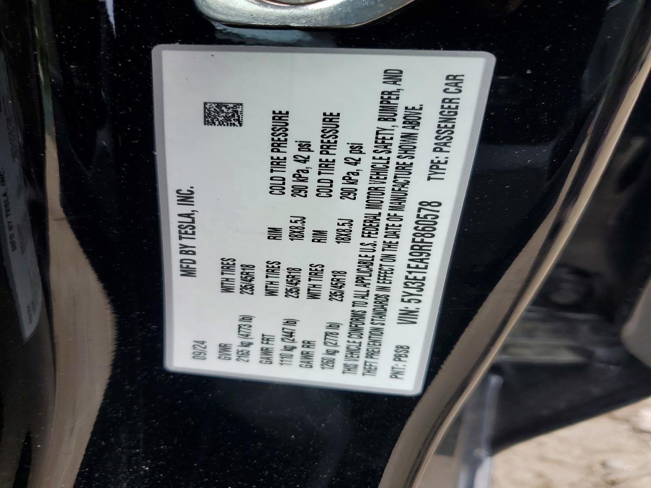2024 Tesla Model 3