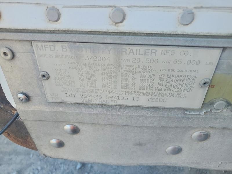 2005 Utility VS2DC DRY Van Trailer