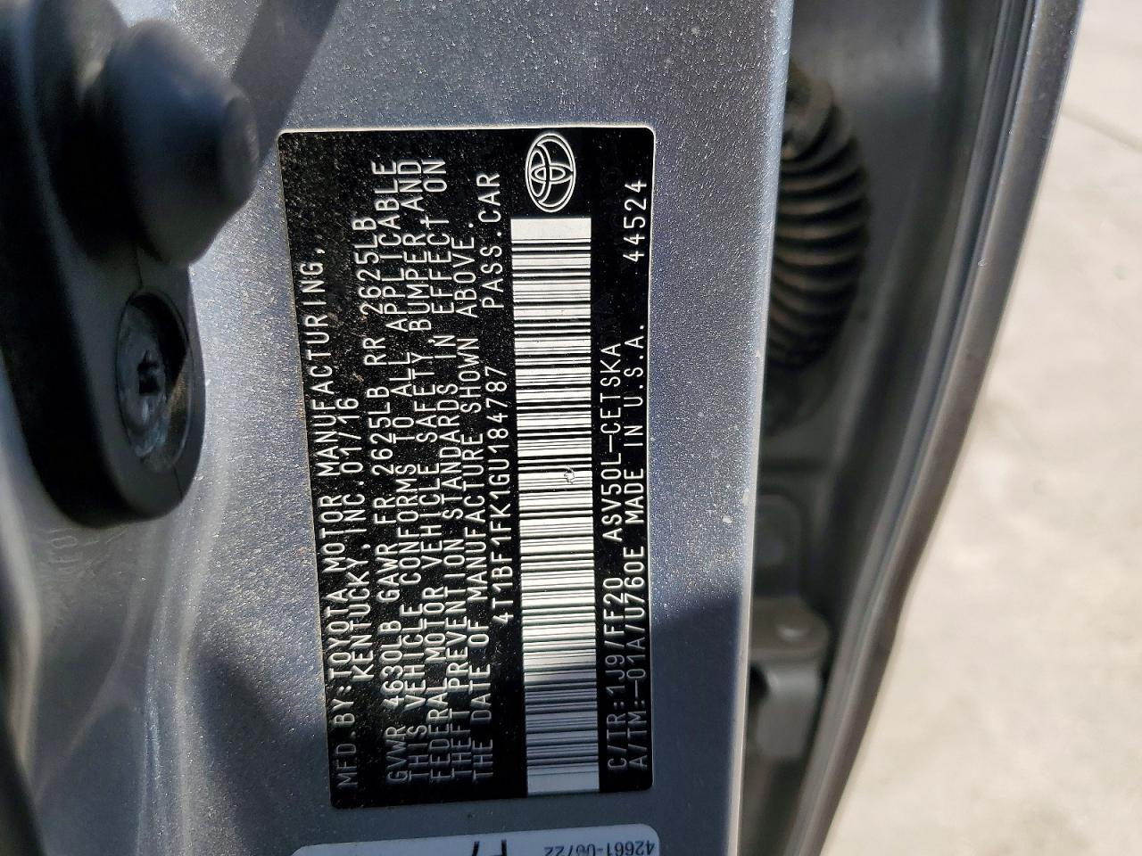2016 Toyota Camry se